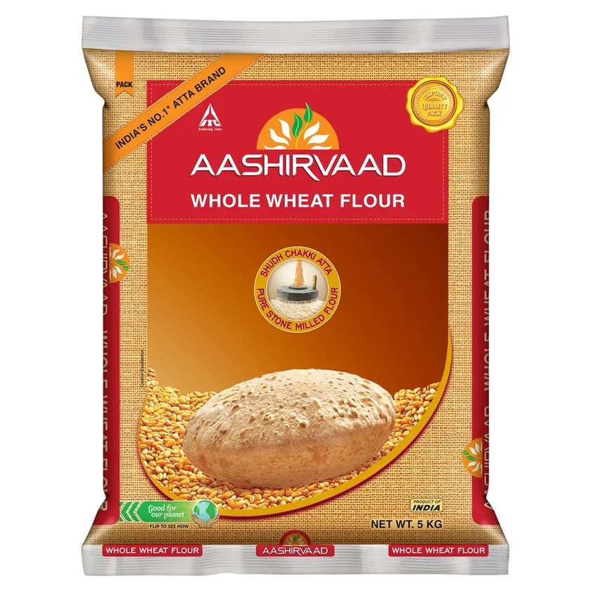 Aashirvaad Whole Wheat Atta 5kg