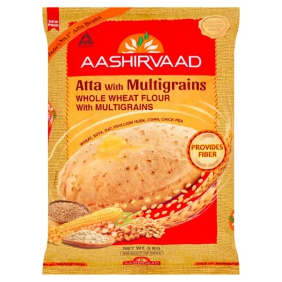 Aashirvaad Atta With Mutligrains Whole Wheat Flour 5kg