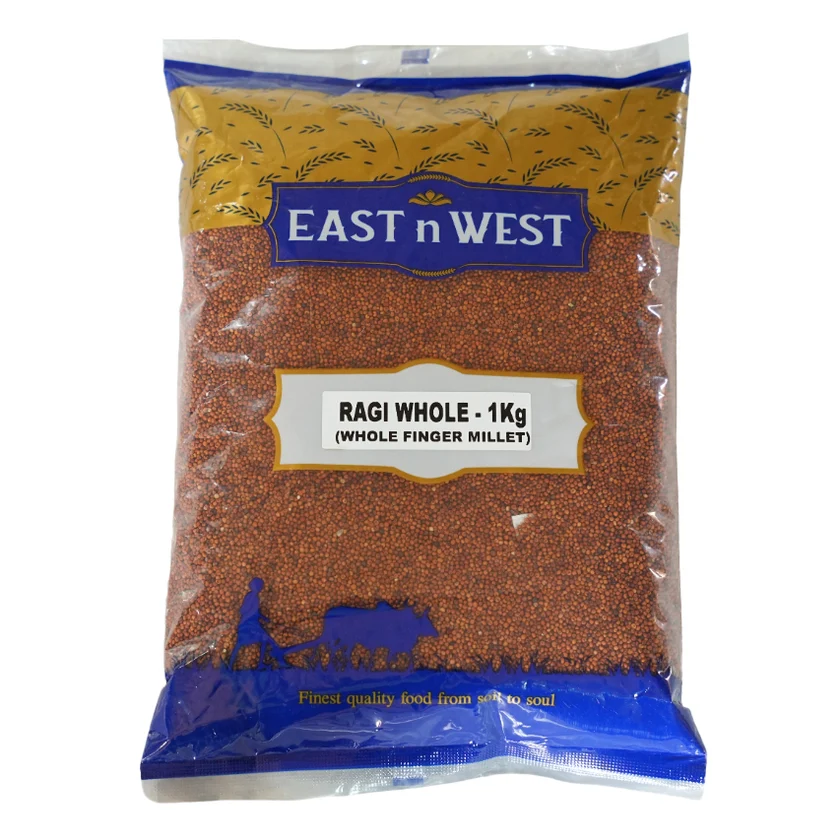 East n West Ragi Whole (Whole Finger Millet) – 1kg